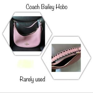 Coach Bailey Hobo with whipstitch - pink
